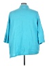 Ulla Popken Blue 3/4 Sleeve Button-Down Shirt Size 24 - 26 - photo 2