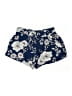 C. Wonder 100% Rayon Floral Blue Shorts Size L - photo 1