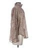 Elan 100% Polyester Paisley Tan Long Sleeve Blouse Size S - photo 4