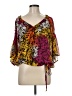Allison Morgan 100% Polyester Yellow 3/4 Sleeve Blouse Size M - photo 1