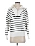 Dex Stripes White Pullover Sweater Size S - photo 1