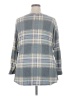 Truself Plaid Gray 3/4 Sleeve T-Shirt Size 2X - photo 2