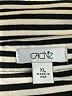Cache Stripes Black Short Sleeve Blouse Size XL - photo 7