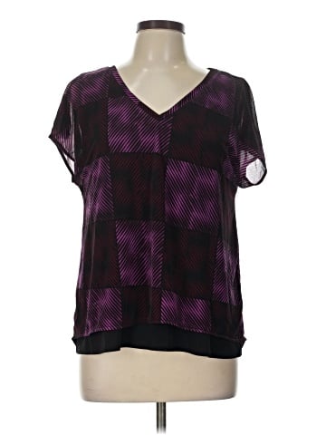 Dana Buchman Short Sleeve Blouse (view 1)