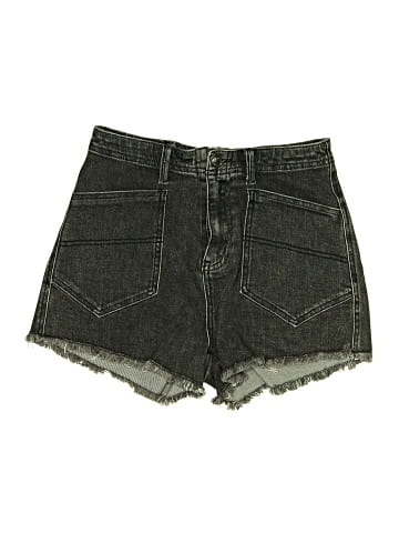 Listicle Denim Shorts (view 1)