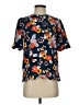 Victoria Beckham for Target Floral Blue Short Sleeve Blouse Size S - photo 1
