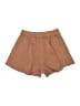 Shein Solid Brown Shorts Size 6 - photo 2