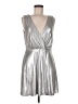 BB Dakota Metallic Silver Cocktail Dress Size 6 - photo 1
