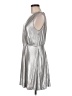 BB Dakota Metallic Silver Cocktail Dress Size 6 - photo 5