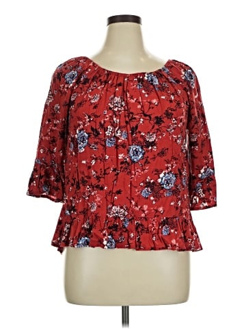 Faded Glory 3/4 Sleeve Blouse (view 1)