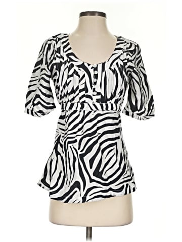 Larry Levine Short Sleeve Blouse (view 1)