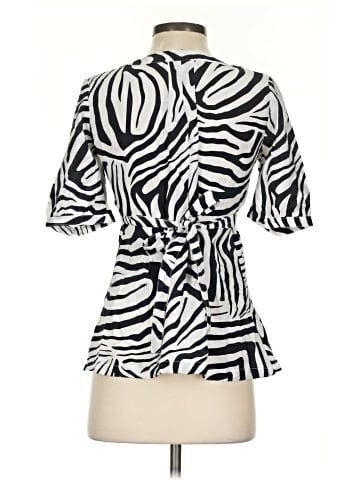 Larry Levine Short Sleeve Blouse (view 2)