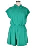 Rae Mode Solid Green Romper Size 1X - photo 1
