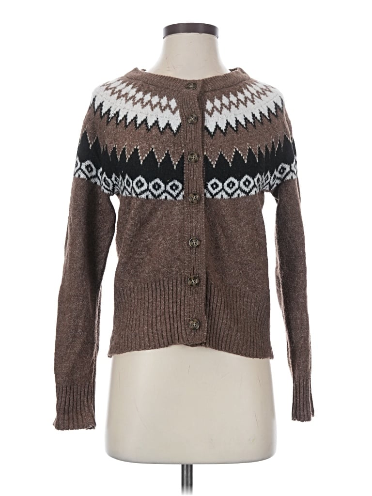 Pre-owned By Design Cardigan Sweater In Brown