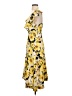 JOA 100% Polyester Floral Yellow Cocktail Dress Size XS - photo 5