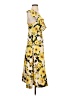 JOA 100% Polyester Floral Yellow Cocktail Dress Size XS - photo 4