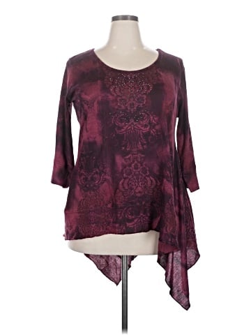 Live and Let Live 3/4 Sleeve Blouse (view 1)