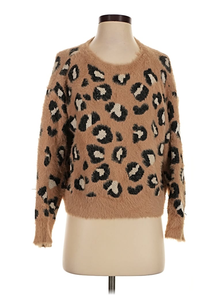 Pre-owned Express Pullover Sweater In Brown
