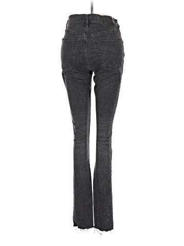 Madewell Tall 9" Mid-Rise Skinny Jeans in Black Sea (view 2)