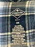 St. John's Bay Plaid Blue 3/4 Sleeve Button-Down Shirt Size 2X - photo 7