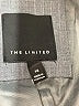 The Limited Solid Stripes Gray Blazer Size 14 - photo 6