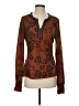 DR2 Paisley Brown Pullover Sweater Size S - photo 1