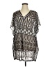 H&M 100% Polyester Silver Short Sleeve Blouse Size XL - photo 1