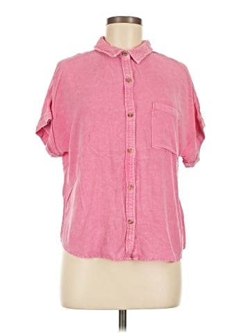 Double Zero Short Sleeve Button-Down Shirt (view 1)