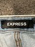 Express 100% Cotton Hearts Blue Denim Shorts Size 00 - photo 3