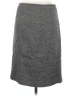 Lemon Chevron-herringbone Gray Wool Skirt Size 8 - photo 2