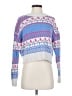 Wild Fable Hearts Blue Pullover Sweater Size S - photo 1