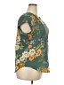 Fun2Fun Floral Teal Short Sleeve Blouse Size XXL - photo 4