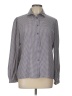 Jaeger 100% Polyester Houndstooth Gray Long Sleeve Blouse Size L - photo 1