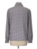 Jaeger 100% Polyester Houndstooth Gray Long Sleeve Blouse Size L - photo 2