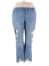 wonderly Hearts Blue Jeans Size 24 waist - photo 1