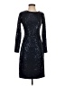 David Meister Stars Black Cocktail Dress Size 2 - photo 1