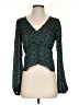 Lucy Paris 100% Polyester Green Long Sleeve Blouse Size XS - photo 1