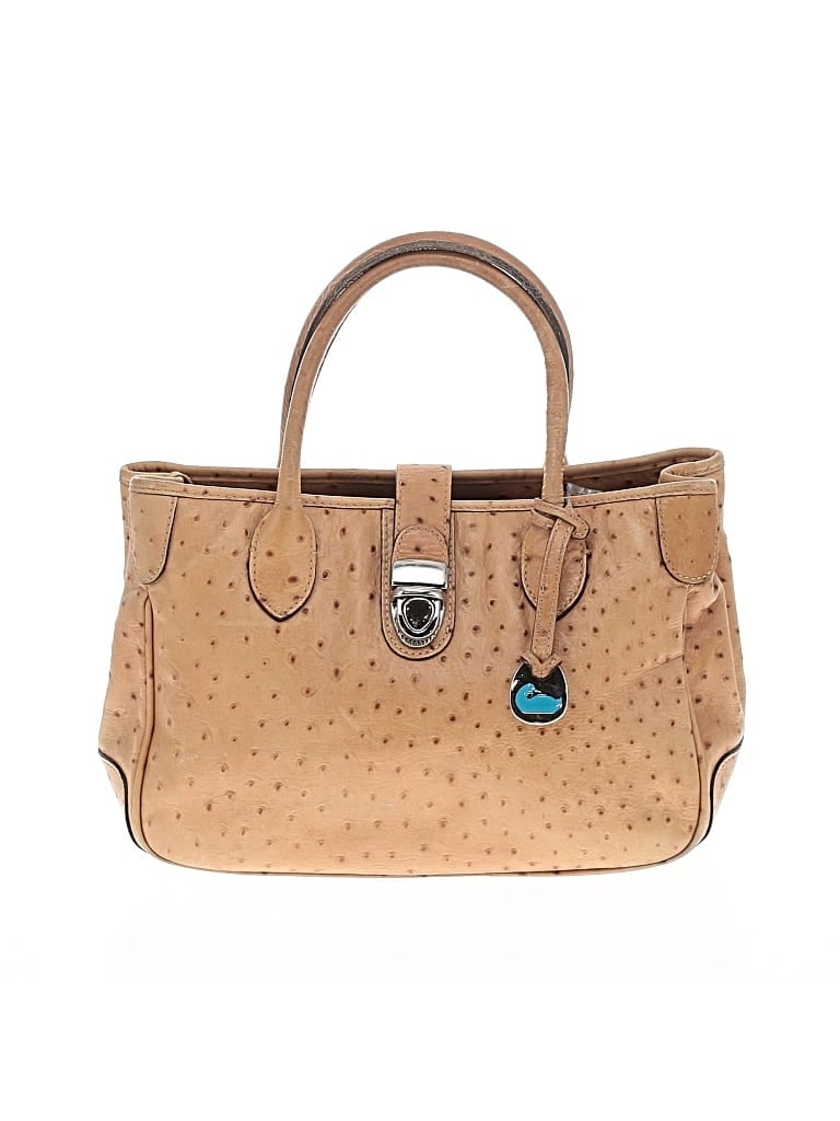 Pre-owned Dooney & Bourke Leather Satchel In Tan