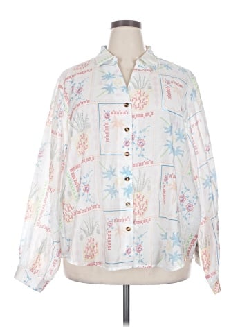 Never Fully Dressed Long Sleeve Blouse (view 1)