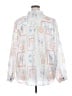 Never Fully Dressed Print White Long Sleeve Blouse Size 20 - photo 2