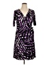 Lily Print Purple Cocktail Dress Size XL - photo 1