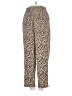 Monki 100% Polyester Animal Print Gold Casual Pants Size 34 waist - photo 1