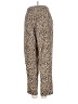 Monki 100% Polyester Animal Print Gold Casual Pants Size 34 waist - photo 2