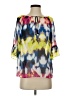 Milly 100% Polyester Yellow 3/4 Sleeve Blouse Size XS - photo 1