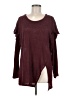 IRO 100% Linen Burgundy Long Sleeve Top Size Med (2) - photo 1