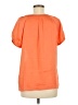 MICHAEL Michael Kors 100% Rayon Orange Short Sleeve Blouse Size M - photo 2