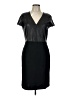 St. John 100% Leather Black Cocktail Dress Size 10 - photo 1