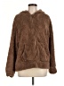 Timing 100% Polyester Brown Faux Fur Jacket Size M - photo 1