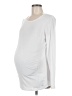 Gap - Maternity Ivory Long Sleeve T-Shirt Size Med Maternity - photo 1
