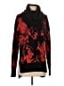 Diane von Furstenberg 100% Merino Wool Print Red Pullover Sweater Size P (petite) - photo 1
